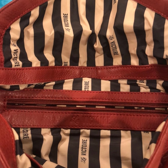 Pour la Victoire red leather bag - Picture 2 of 3